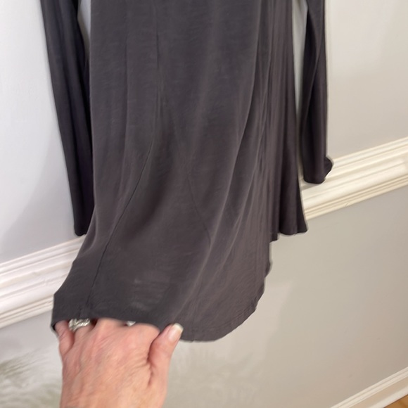 Comme Toi… shirt dress cover-up Dark Gray size Small - Picture 7 of 14